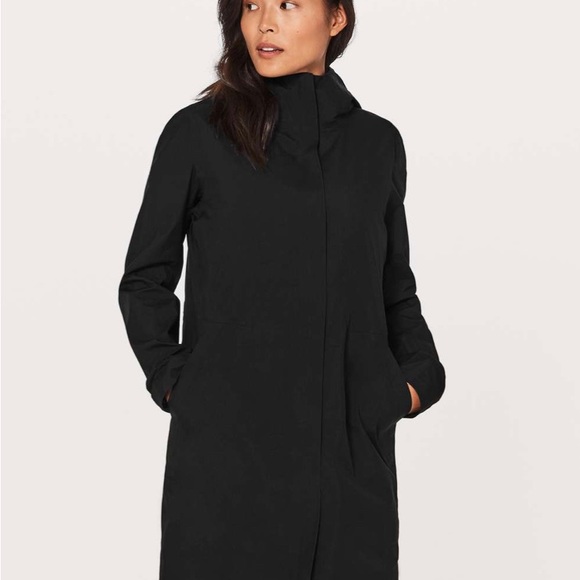 Lululemon Rain Haven Jacket *Insulated Black Size 6, like new. - Picture 3 of 11